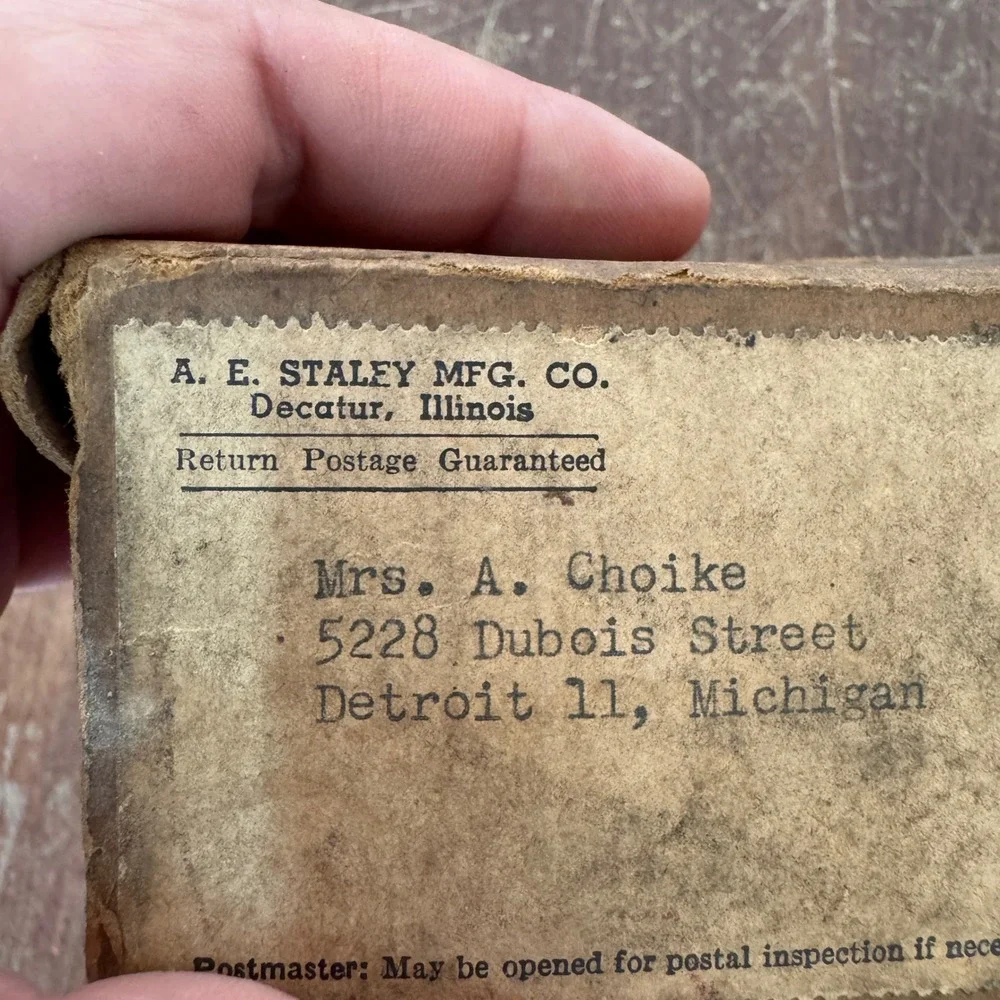Vintage A.E. Staley‎ Vintage Combination Candy & Fat Frying Thermometer Box
